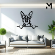 Boston-terrier-Hang.png Wall silhouette - Dogs Hang