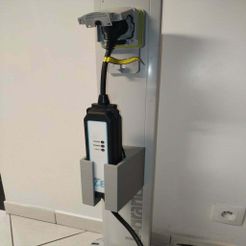 IMG_20191017_191023.jpg Fichier STL gratuit Support Flexichargeur Renault ZOE avec support de cable・Modèle à télécharger et à imprimer en 3D