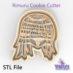 rimuru_front_square.jpg Rimuru Tempest from “That Time I Got Reincarnated as a Slime” Cookie Cutter - STL file