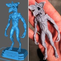 Demogorgon_Minuature.jpg STL file Demogorgon + Base - Stranger Things・3D print object to download