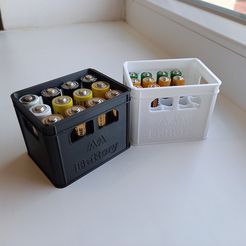 20211017_164901.jpg Archivo STL Portapilas AA / AAA Caja de Cerveza・Modelo para descargar y imprimir en 3D