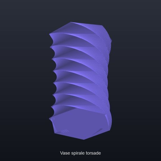 Vase spirale torsade - Deco design vase mode