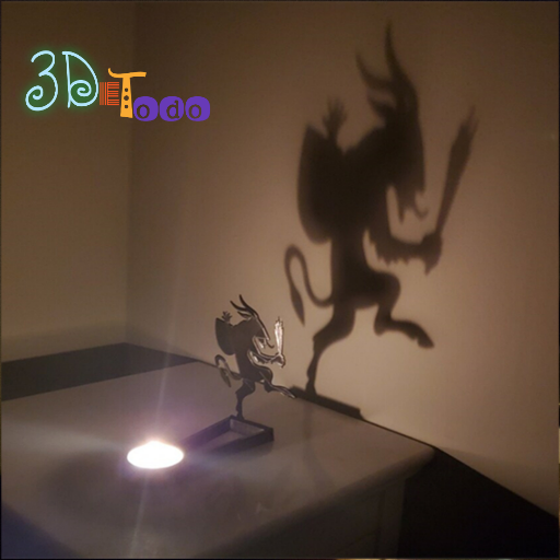 📽️ SHADOW PROJECTOR HORROR - DECORATION FOR HALLOWEEN PACK OF 5 SHADOWS ...