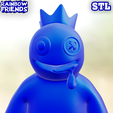 222.png BLUE FROM RAINBOW FRIENDS - ROBLOX. TWO STL MODEL.