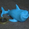 Mini Bruce.JPG Descargar archivo STL gratis Bruce the Shark (Easy print no support) • Modelo imprimible en 3D, Alsamen