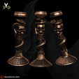 5.png Hogwarts Slytherin Candlestick Holder