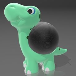 ALEXA_ECHO_DOT_5_BABY_BRONTY.jpg Suporte Alexa Echo Dot 4a e 5a Geração Baby Dino Brontosaurus