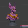 Sphynx Cat_Beerus_Bust_3dprintable_stl_04.jpg Beerus Dragon Ball Super Bust