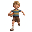 7.png Playground kid holding ball, retro, vintage, character, classic, nostalgic, oldschool, iconic, cartoon, figure, collectible