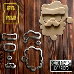 Noel Biscoito.jpg Fichier STL L'EMPORTE-PIÈCE DU PÈRE NOËL - THÈME DE NOËL・Design pour imprimante 3D à télécharger