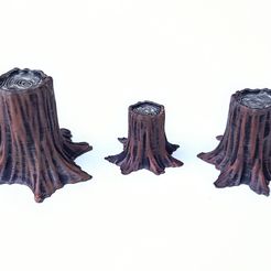 3df906e6c2331905d09bd0782a68613b_display_large.jpg STL-Datei Wood Stump kostenlos・Design zum 3D-Drucken zum herunterladen