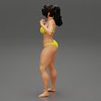 Girl-0005.jpg 穿着比基尼摆出自信姿势的女性 3D 打印模型