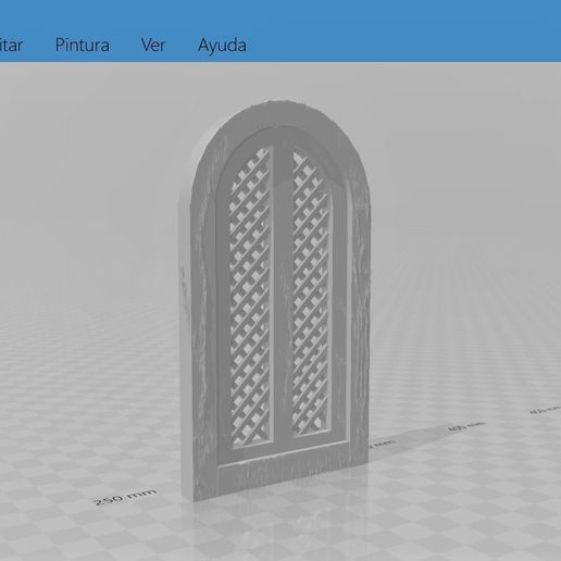 ventana celosia arco.jpg Бесплатный STL файл WOODEN WINDOW WITH LATTICE・Шаблон для 3D-печати для загрузки, javherre
