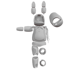 3D file FNAF / FIVE NIGHTS AT FREDDY'S SPARKY PART FOR COSPLAY OR