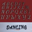 image3.jpg DANCING uppercase 3D letters STL file