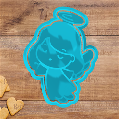 11.png Fichier STL Petite fille ange Découpage/tampon・Objet pour impression 3D à télécharger