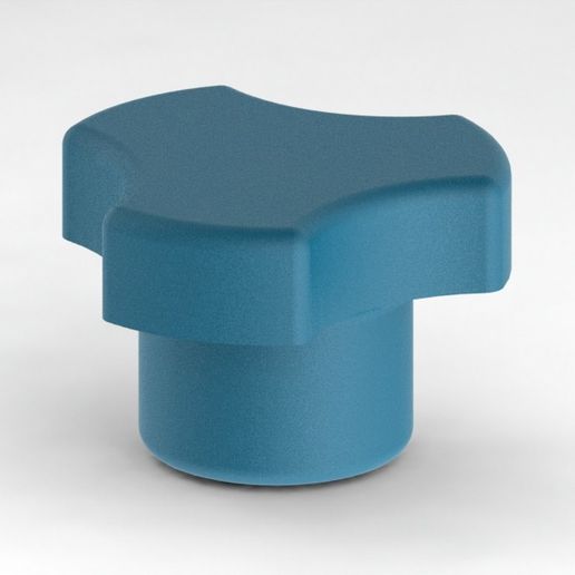 Clamping knob with insert
