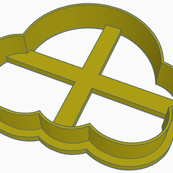 rainbow-with-clouds.png Free STL file Rainbow with Clouds Cookie Cutter・3D printable model to download