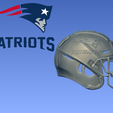 patri.png NFL - New England Patriots - American football - 3d Print
