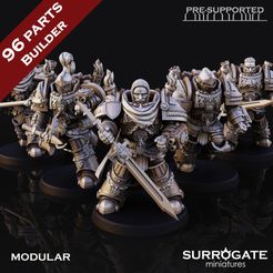 Paladin001.jpg 3D-Datei Silver Paladins Assault Squad, August 2023 Modulare Einheitenausgabe・Design zum Herunterladen und 3D-Drucken