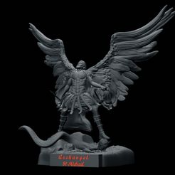 7.jpg 3D file St. Michael the Archangel, 3D Printing, 3D printable・Model to download and 3D print