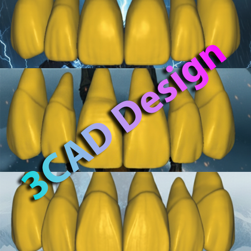 🦷 3CAD Design - Dental Tooth Librarie Exocad・ 3D File for 3D printing ...