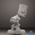 22.jpg Bart Simpson "Mooning" - 3D Fan Art Statue - Presupported