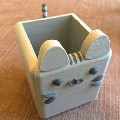 File_000.jpeg 3D-Datei Pusheen Planter kostenlos・3D-druckbare Vorlage zum herunterladen
