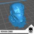 15.png Iron Man Zombie Head for 6 inch action figures