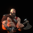 Kratos-with-Leviathan.png Stylized Kratos with Leviathan