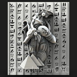 1.png Archivo 3D Modelo 3D STL Archivo para CNC Router Láser e Impresora 3D Egyptian Gods 2・Plan para descargar y imprimir en 3D