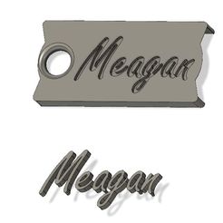 Meagan.jpg Custom Stanley Name Plate "Miya"/"Meagan" All sizes