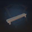 BANC.jpg Free STL file Medieval stylized furniture・Model to download and 3D print