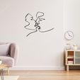 image-95.jpg Kissing Couple 2D Wall Art