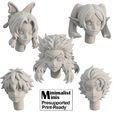 1.jpg Anime Head Bit for Miniature Wargames Pack 17