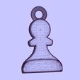 12.jpg Pawn pendant and earrings chess set 3D print model 3D print model