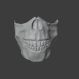 2front.png Forever Purge Movie 2021 Scull Mask - STL File. 3 versions - 2 normal and low-poly