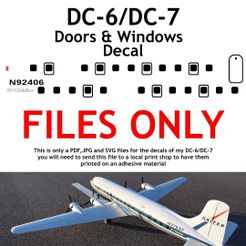 Image-80.jpg 3D file DC-6/DC-7 Doors and Window Decal File・3D printer model to download