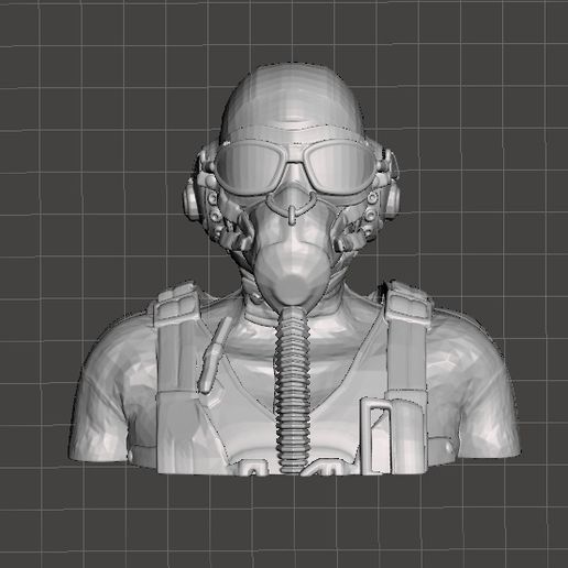 USAAF_Pilot_with_Mask.PNG R/C WW2 USAAF Pilot with Mask