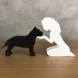 WhatsApp-Image-2023-01-06-at-10.11.55-1.jpeg Girl and her Pit bull (wavy hair) for 3D printer or laser cut