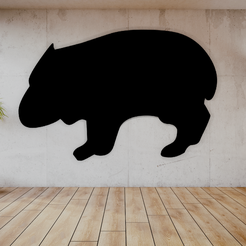198.png Wombat Design Wall Art