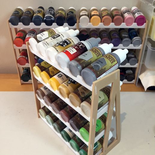 🎨 The Perfect Paint Rack・Free 3D File for ・Cults