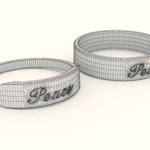 06.jpg Peace Ring Couple Platinum