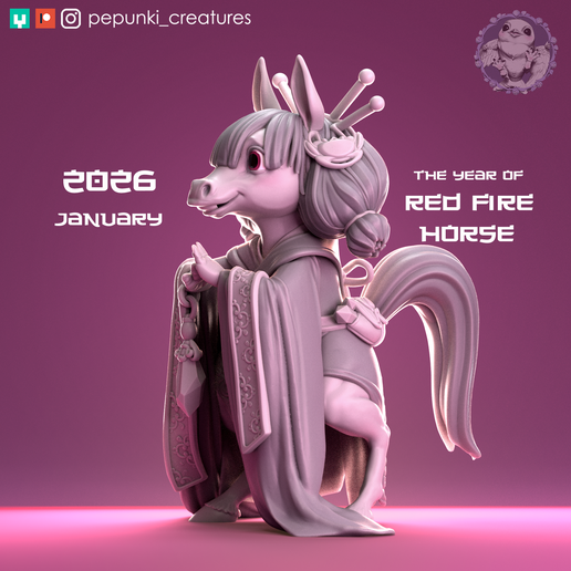 Pony Mage Princess [Red Fire Horse New Year 2026 Symbol]