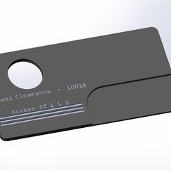Fallout 4 Vault-Tec ID Access Card STL File for 3D printingCults