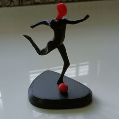 Football Athlète Minimaliste Carré
