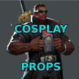 Finale123-16.png Blade, Eric Cross Brooks, Wesley SNipes Default Costume Marvel Rivals Full armor, weapon and props Cosplay Kit , kitbash