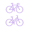 duo de bicis v1.stl Décoration en duo de bicyclettes - 2D Art