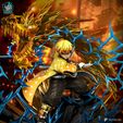 01.jpeg Zenitsu x Flaming Thunder God DEMON SLAYER STL - Ready for 3D Printing