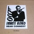 james-bond-007-sean-connery-agente-especial-letrero-cartel.jpg James Bond, Sean Connery, agent, 007, special, sign, poster, logo, print3D, movie, film, film, movie